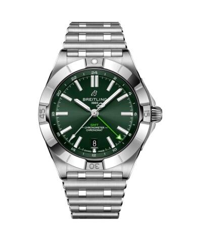 Review Breitling Chronomat 40 GMT Steel Replica watch P323981A1LA1